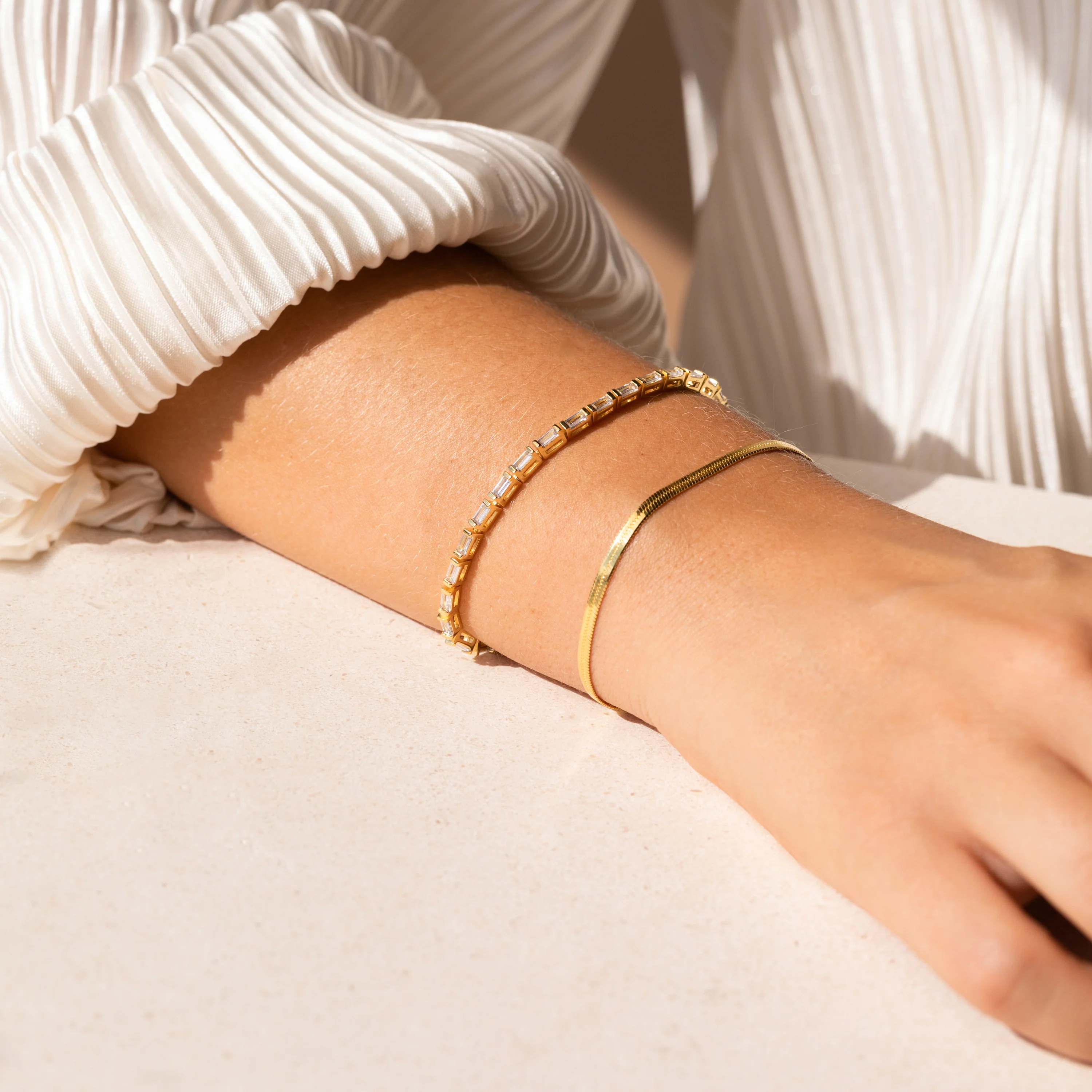 Dainty Gold Bracelet Stack