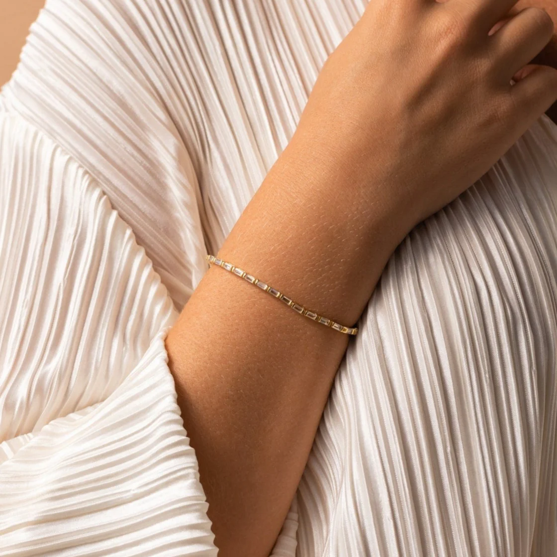 Sleek Diamond Tennis Bracelet